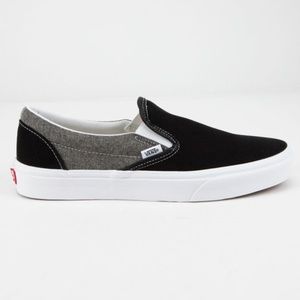 KIDS Vans Classic Slip-on Black & Gray